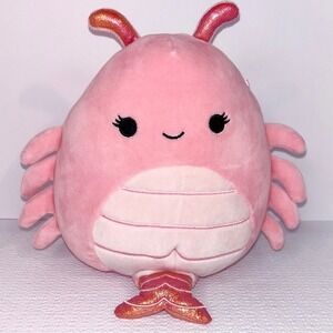Squishmallows Irina Pink Shrimp Plush 10" Toy Stuffed Animal Valentines Day Gift